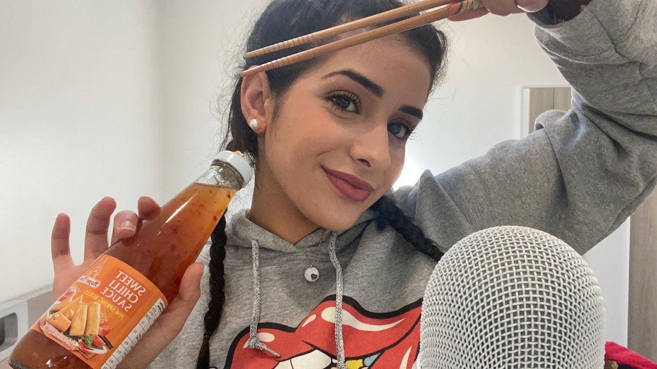 ASMR, dégustation nems maison