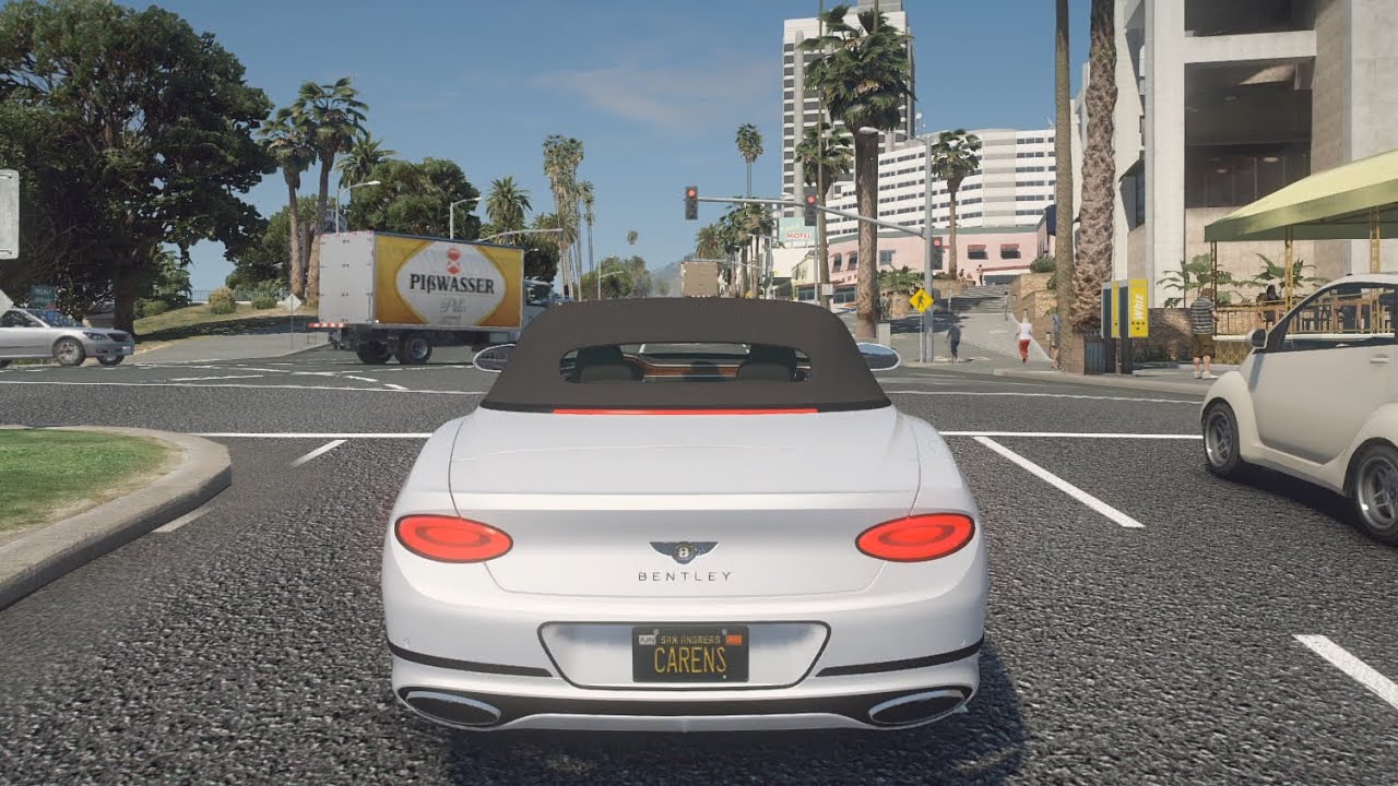 Bentley Continental GT Convertible 2020 - GTA 5 | NVE | POV Drive [Steering wheel gameplay]