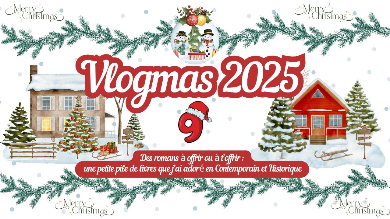 ☃️ VLOGMAS #9 |  Tu veux remplir la hotte du père Noël de livres ?!
