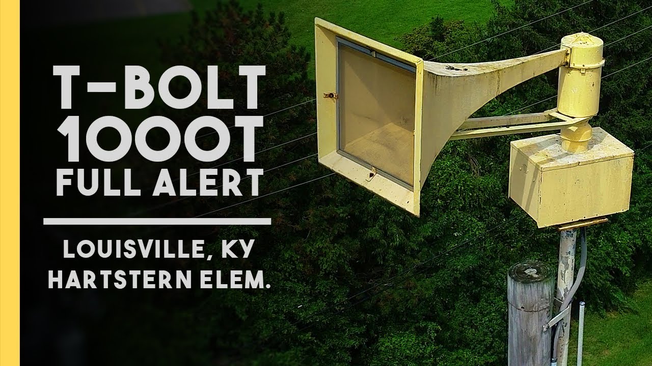 Federal Signal Thunderbolt 1000T | Full Alert | Louisville, KY (Jefferson Co.Tornado Siren Test)