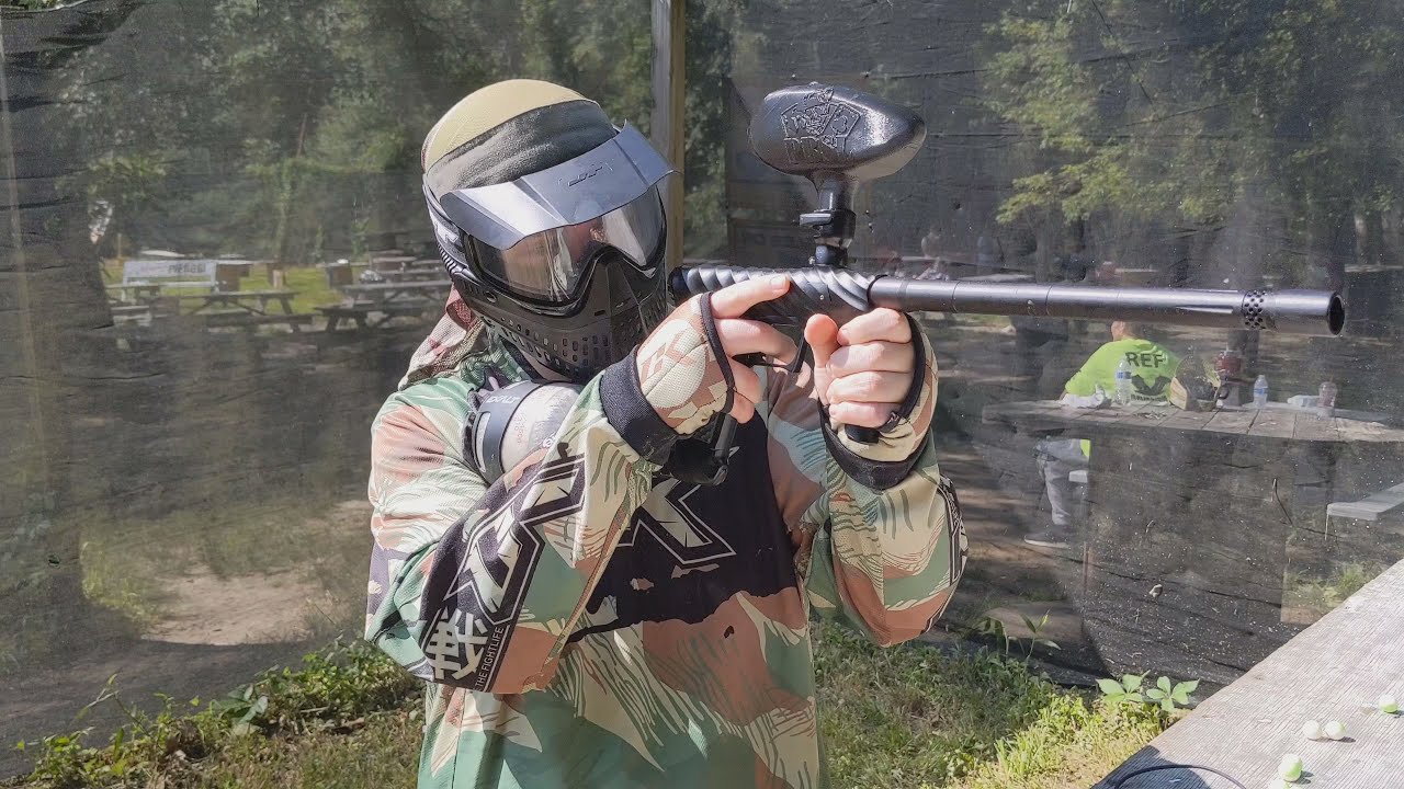 JOLO 50rd Loader from PaintballDNA on an Adrenaline Shocker CVO