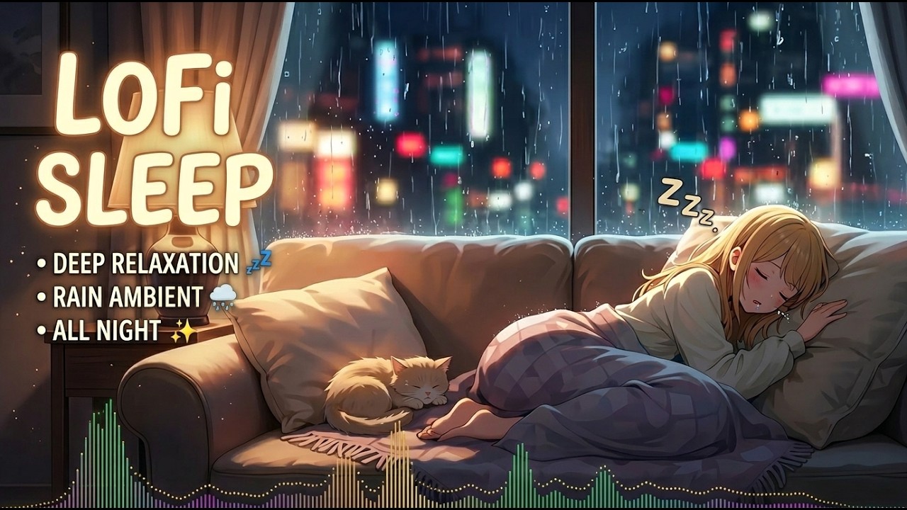 Overthinking at Midnight 🌙 Calm Lofi for Deep Sleep 24/7