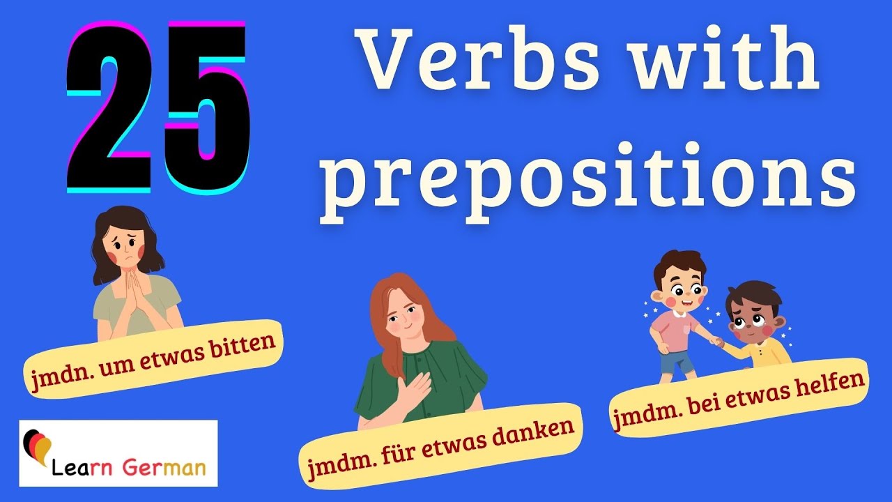 Learn German | German for daily use | 25 Verbs with prepositions | A2 | B1