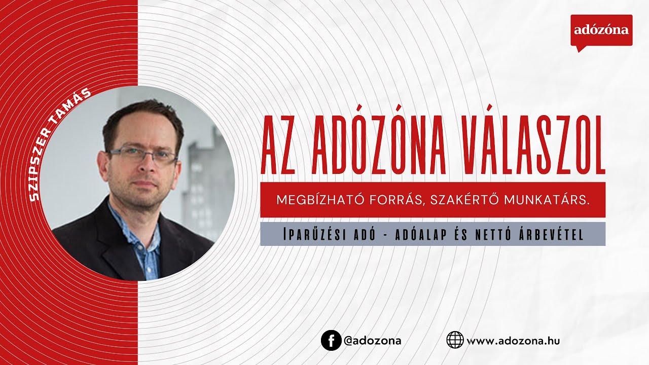 Az Adózóna válaszol: iparűzési adó – adóalap és nettó árbevétel
