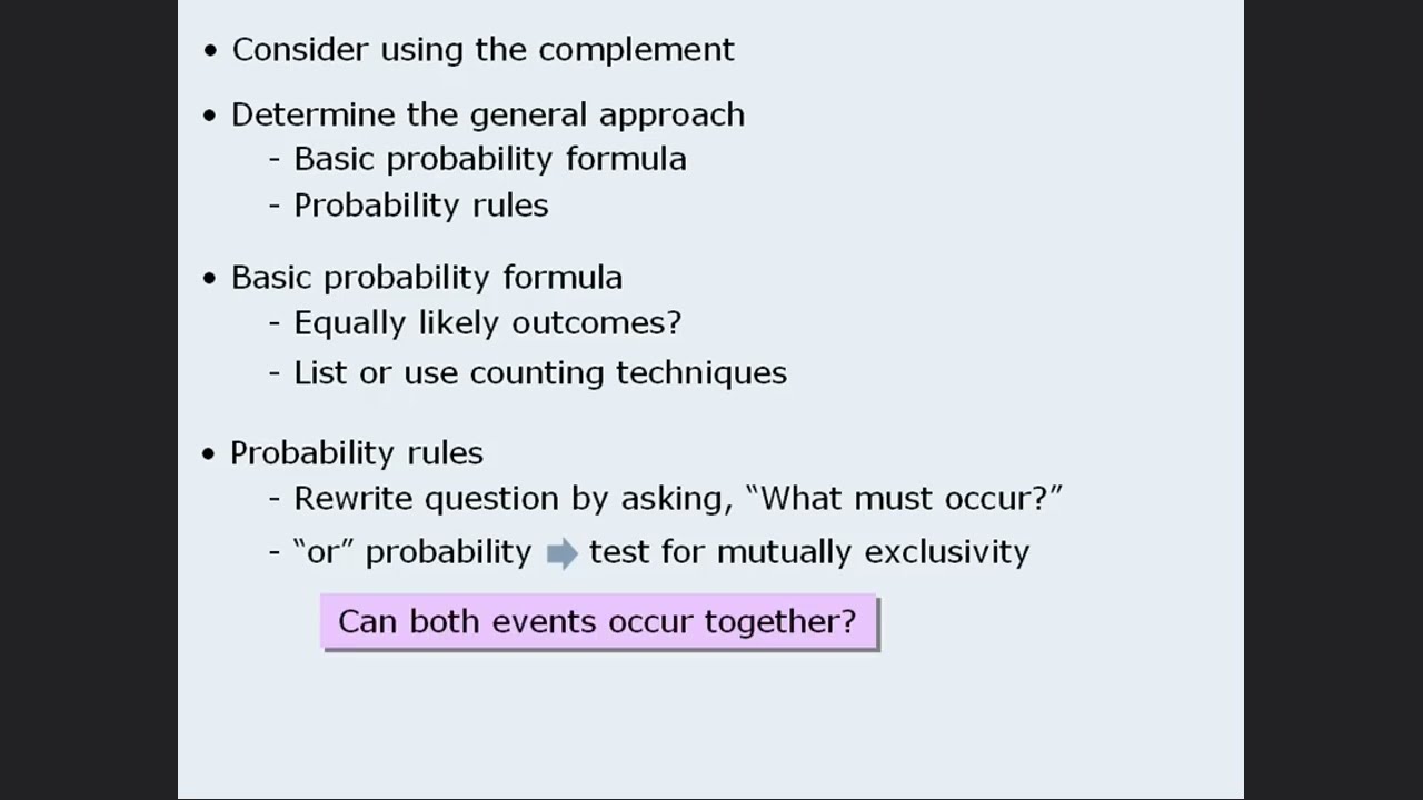 GRE Math - Probability | General Rules and Guessing Strategies