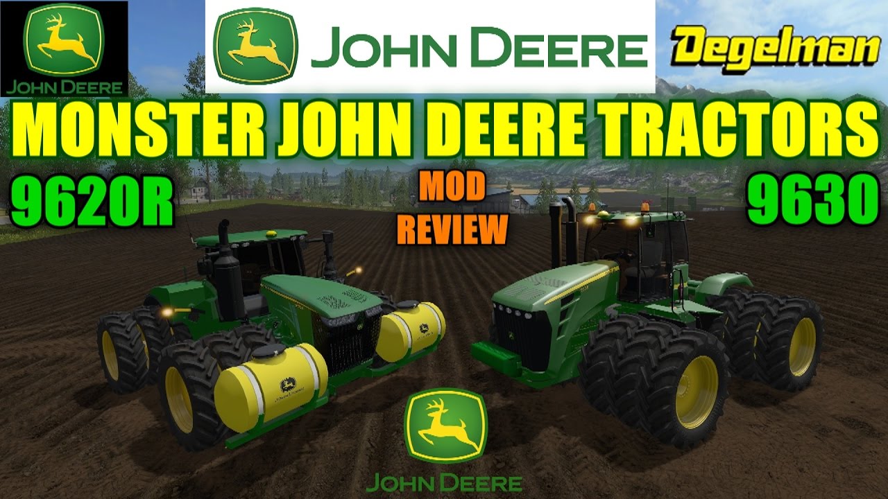 Farming Simulator 17 - John Deere Monster Tractor Mods Showcase 