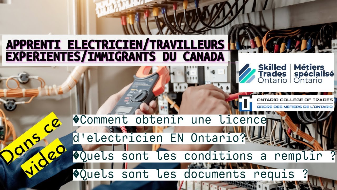 Comment devenir électricien au CANADA rapidement  ?
