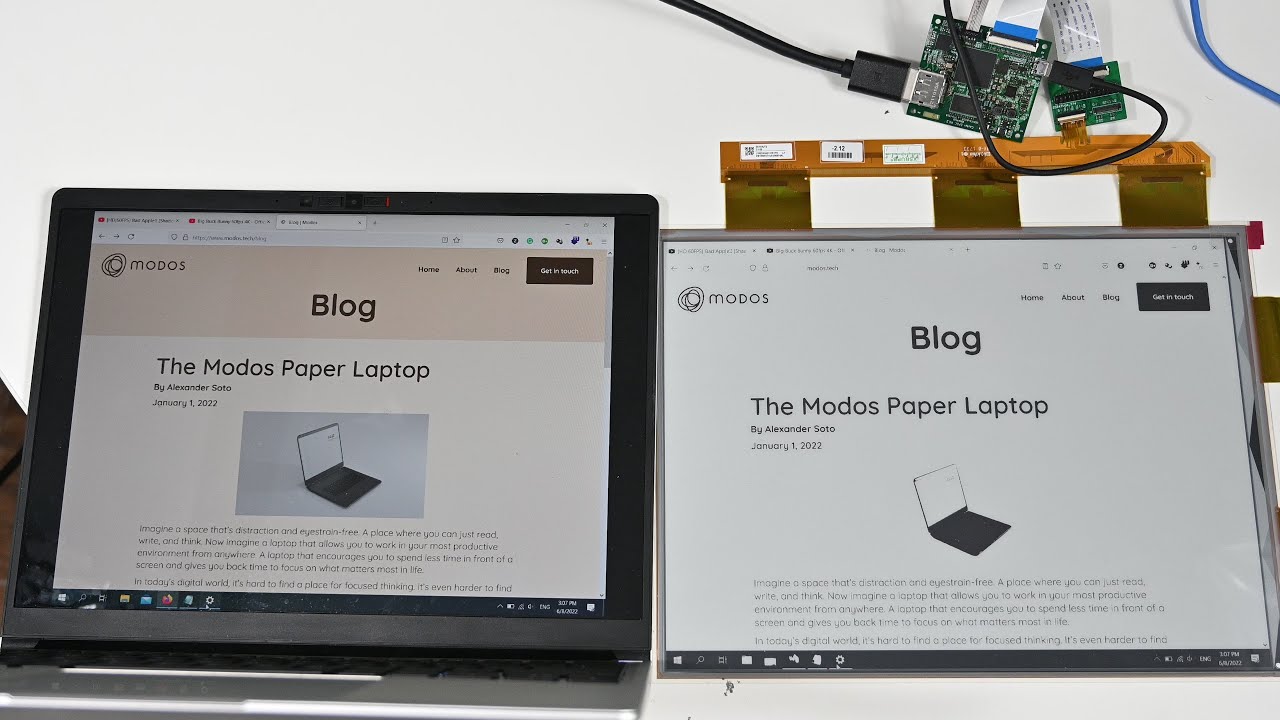 Modos Paper Monitor Demo #1