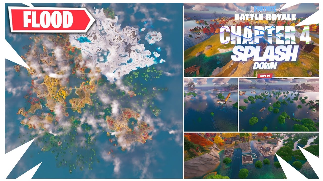 I FLOODED The Fortnite CHAPTER 4 ISLAND In Fortnite Creative!