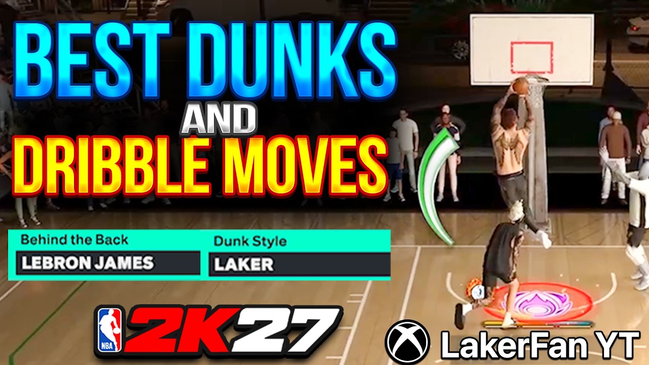 ЛУЧШИЕ ДАНКИ И ДРИБЛИНГ ДЛЯ СЛЭШЕРОВ В NBA 2K27!