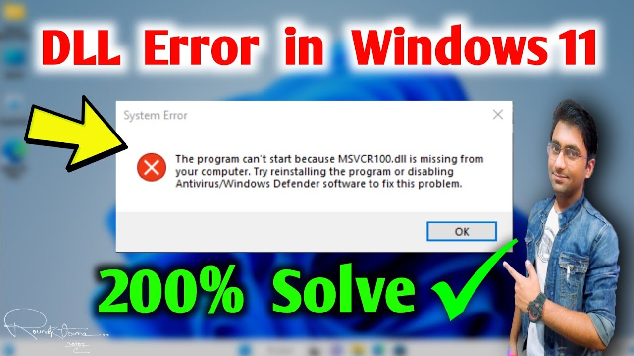 How to Fix DLL Error Files Missing In Windows 11/10 | 100% Solved