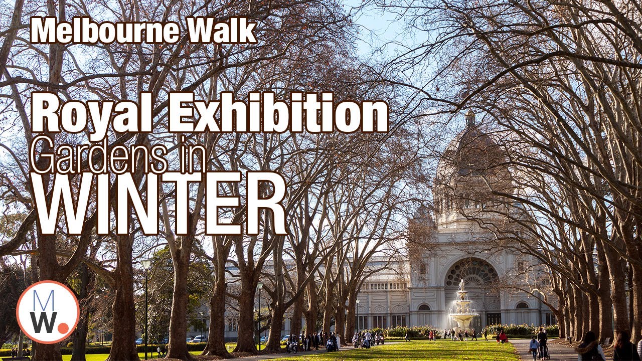 Melbourne Royal Exhibition Gardens Walk during Winter🚶‍♀️【4k】