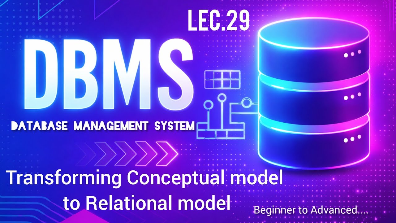 Transforming Conceptual Model to Relational Model in DBMS | ER to Table Conversion Explained |Lec-29