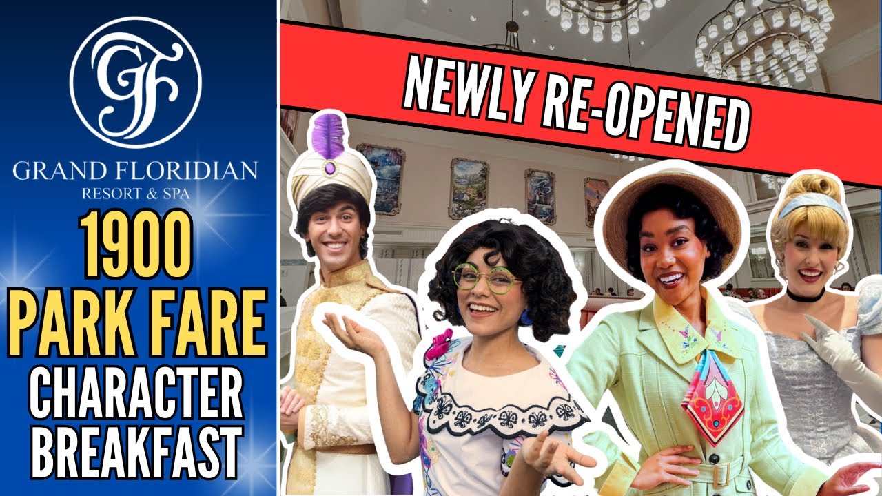 1900 Park Fare CHARACTER BREAKFAST | Disney's Grand Floridian | Newly Reopened | Mirabel | Aladdin