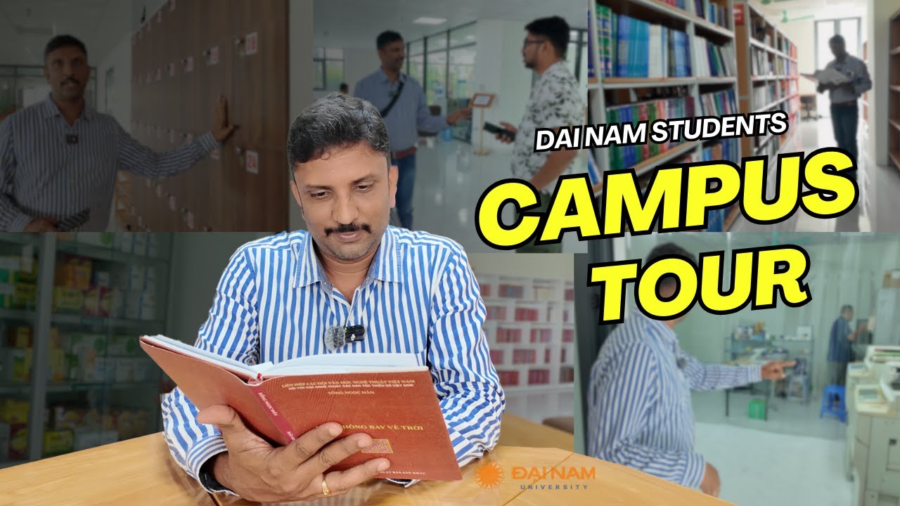 Dai Nam University Library Walkthrough with Indian Students & Parents | MBBS Vietnam  