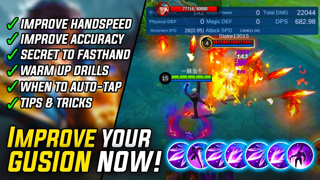 How To Practice Gusion Combo | How To Become Fast Hand Gusion | Gusion Tutorial Tips & Tricks | MLBB