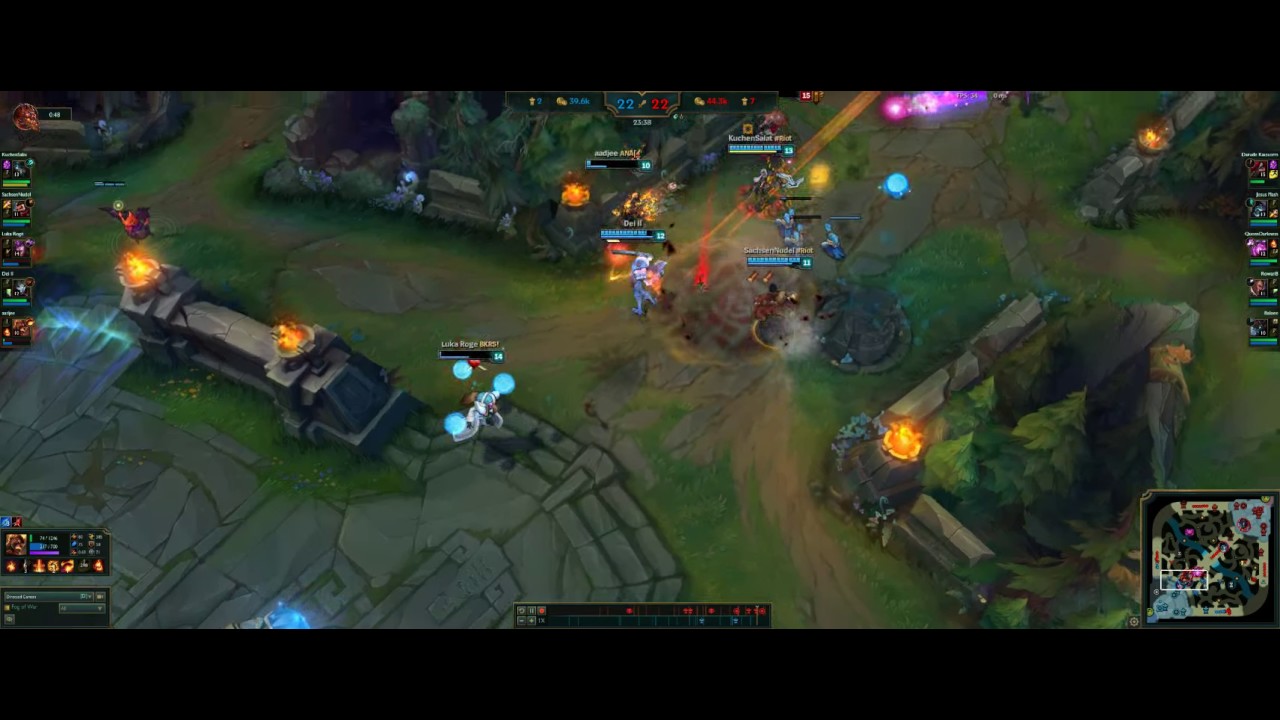 Insanely fast 1v5 Katarina Pentakill