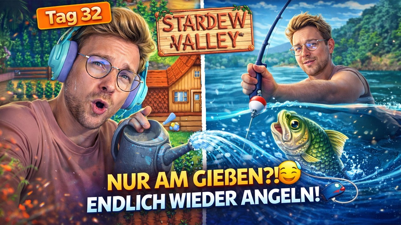 Tag 32: Nur am GIEßEN?! 😅 Und endlich wieder Angeln! 🎣 | Stardew Valley