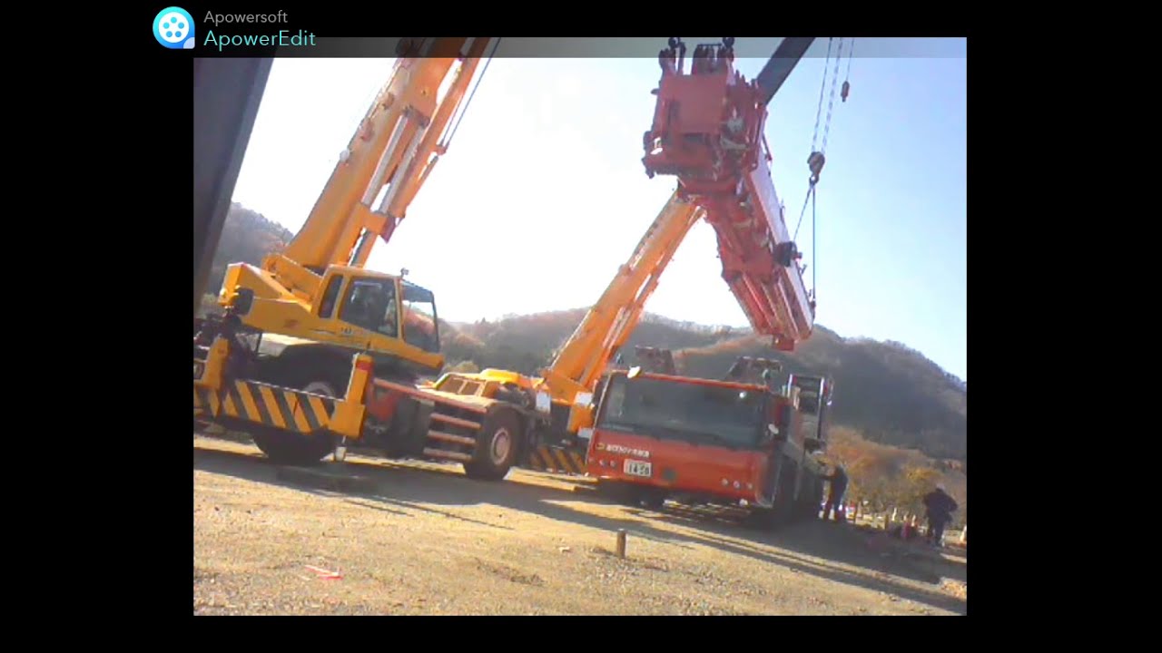 LTM1450NX（LTM1400）ブーム取外し作業　NISHIYAMA　西山運輸機工