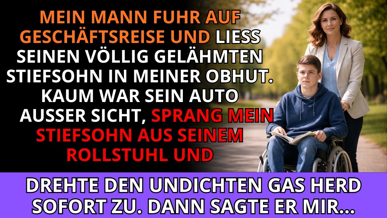 Mein Mann ging weg, und sein „gelähmter“ Sohn👨‍🦽 sprang sofort auf, um ein Gasleck zu stoppen ⚠️ ...