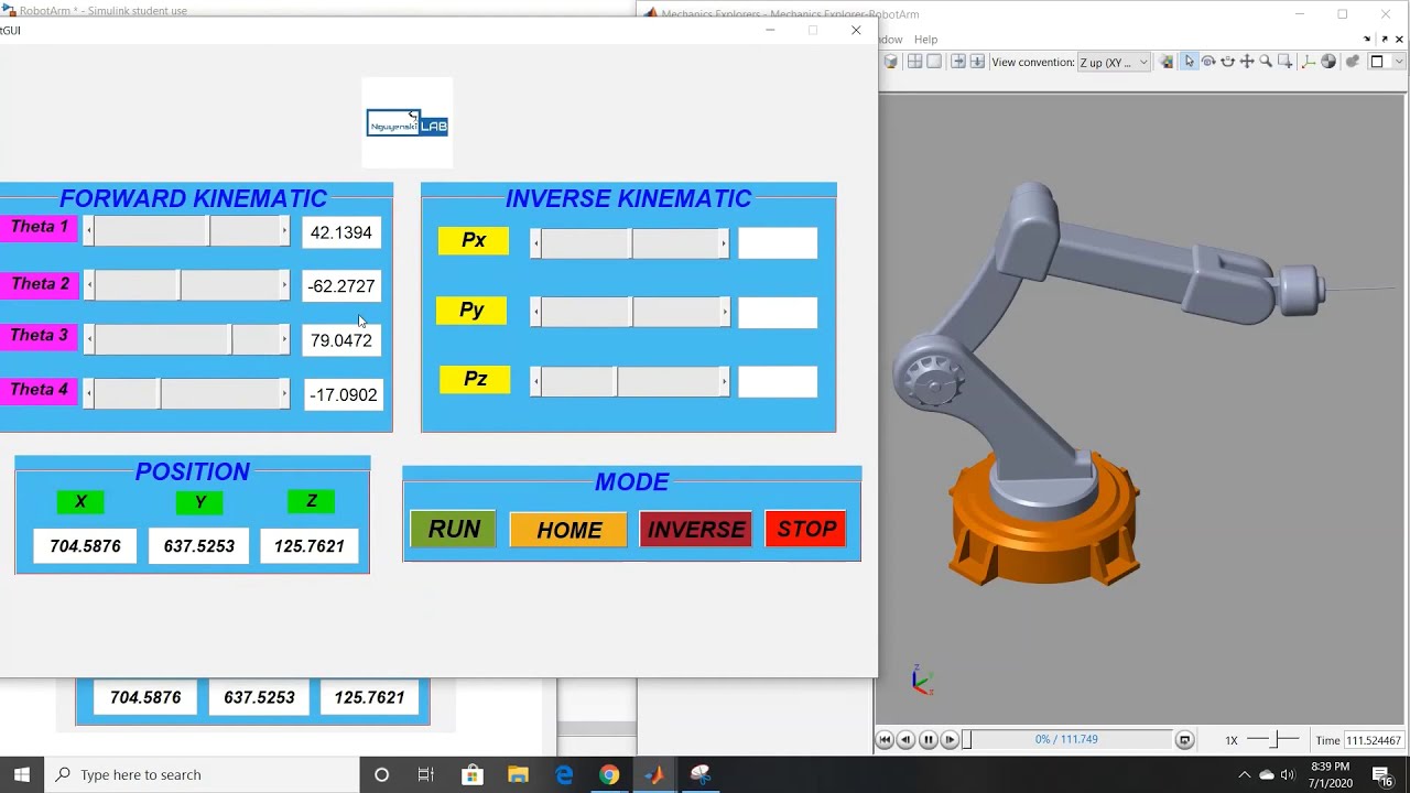Simulate and Control a 4-DOF Robot Arm with MATLAB and Simscape Multibody