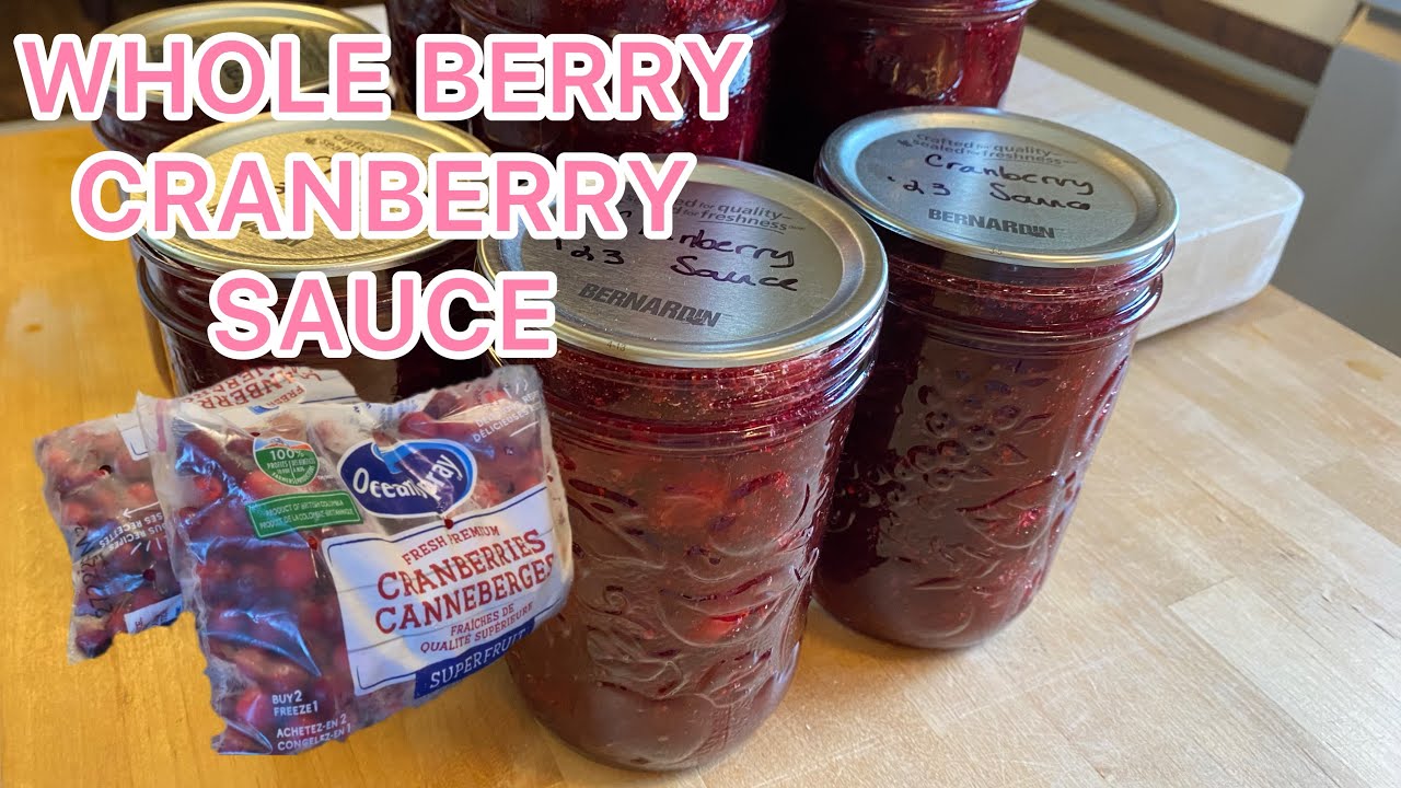 Whole Berry Cranberry Sauce - Home Canning
