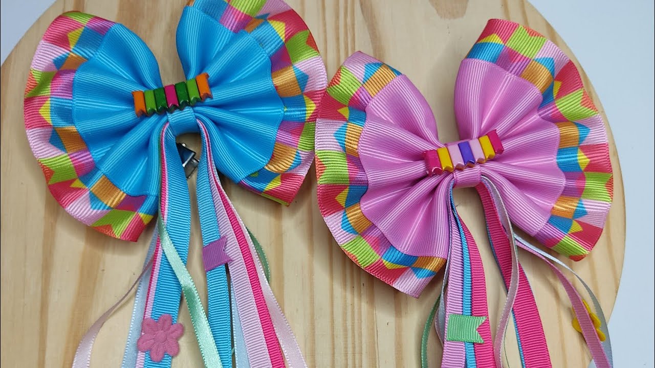 Laço Junino 2 (Laço Babado) 🎀 - PAP  Fácil Iniciante 🎀 Diy