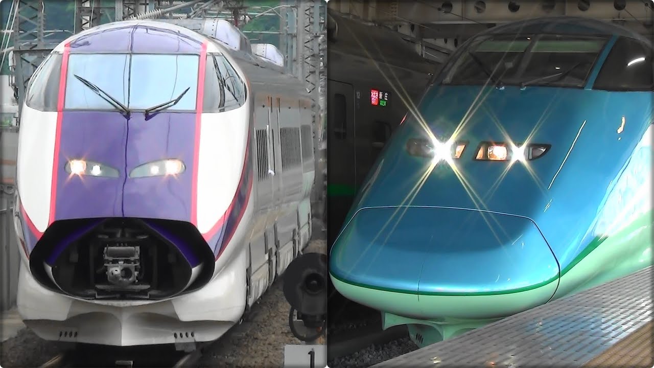 2014 新幹線映像集 山形新幹線E3系つばさ編 切り離し～連結～足湯 Shinkansen video collection