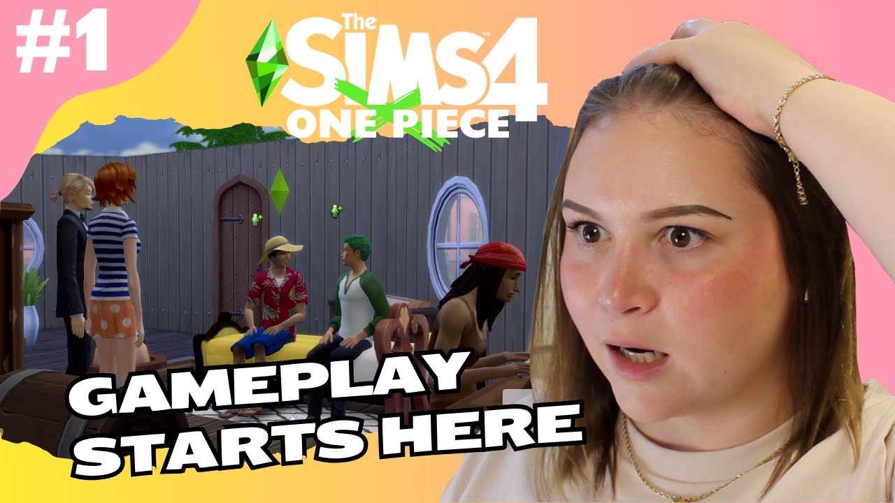 WILL THE STRAW HATS BE FRIENDS?! | One Piece Sims 4 Let's Play Episode 1