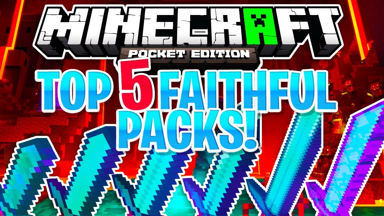 TOP 5 MCPE 1.16 FAITHFUL TEXTURE PACKS! (Minecraft PE) 2020