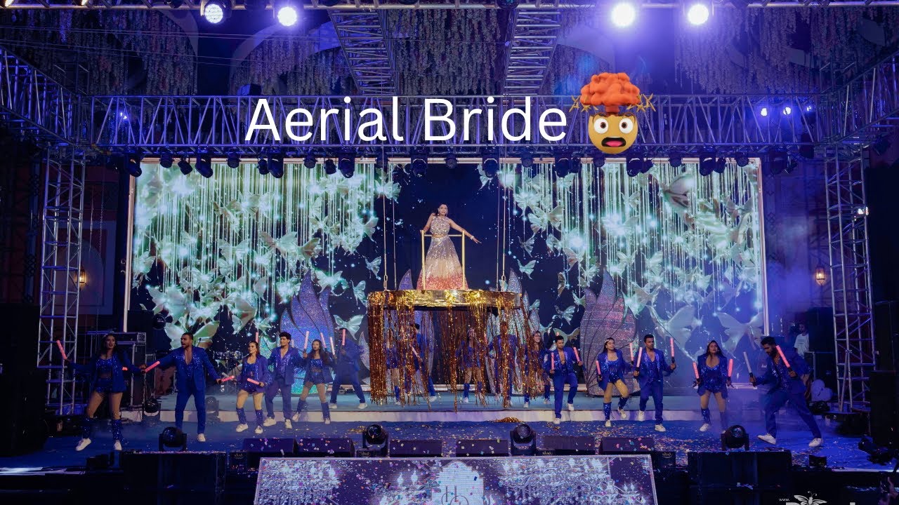 Aerial Bride Entrance That SHOCKED Everyone 😱🔥 | Iconic Sangeet Performance | Watch till the end