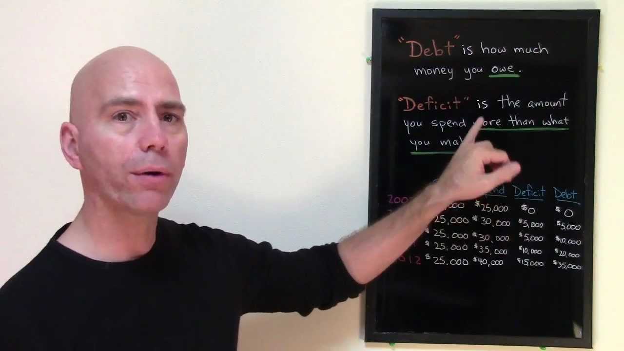 The difference between debt and deficit