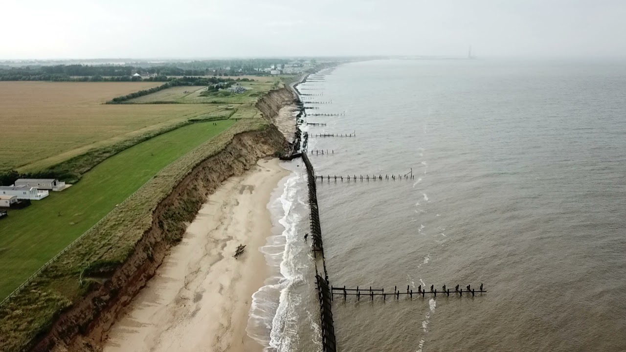 corton beach and Raf Hopton Radio  DRONE 2021.