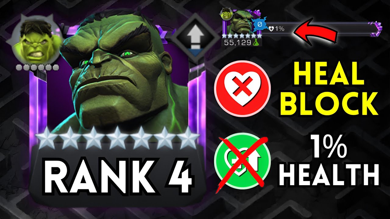 7⭐RANK 4 IMMORTAL HULK 43 SECONDS NUKE! - MCOC
