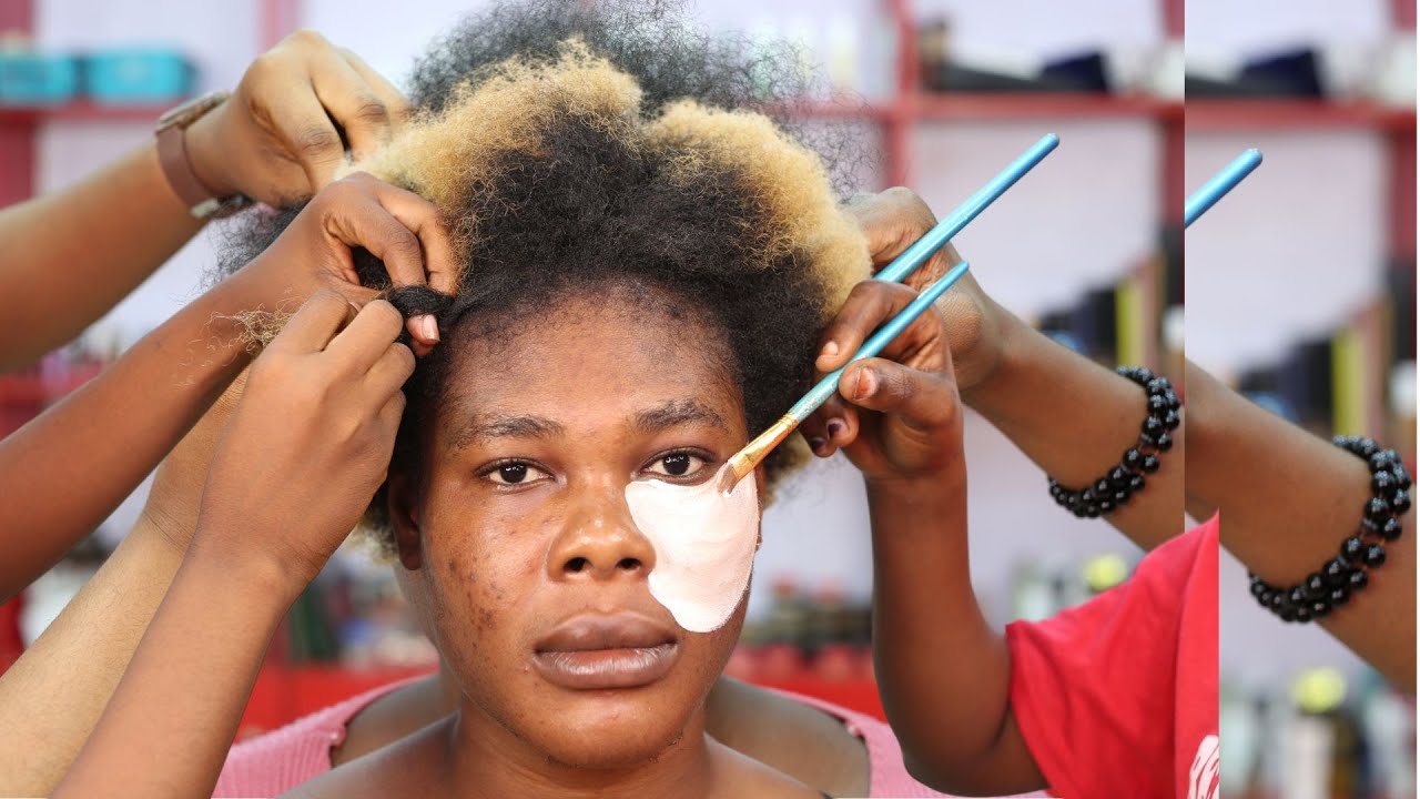 VIRAL 👆100M VIEWS ⬆️ UNBELIEVABLE TRANSFORMATION  ⬆️😱 BLACK  WOMEN  HAIR AND MAKEUP 😱WOC MAKEUP