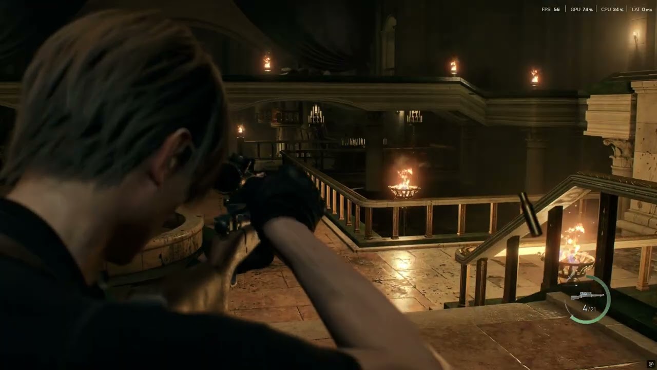 Resident Evil 4 PC Leon Sniping