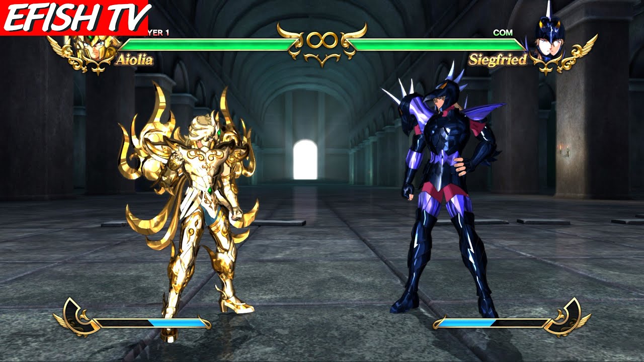 Leo Aiolia God Cloth vs Dubhe Siegfried (Hardest AI) - Saint Seiya: Soldiers' Soul