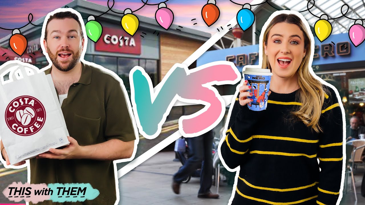 British Festive Menu Taste Test! 🎄 Costa vs Cafe Nero