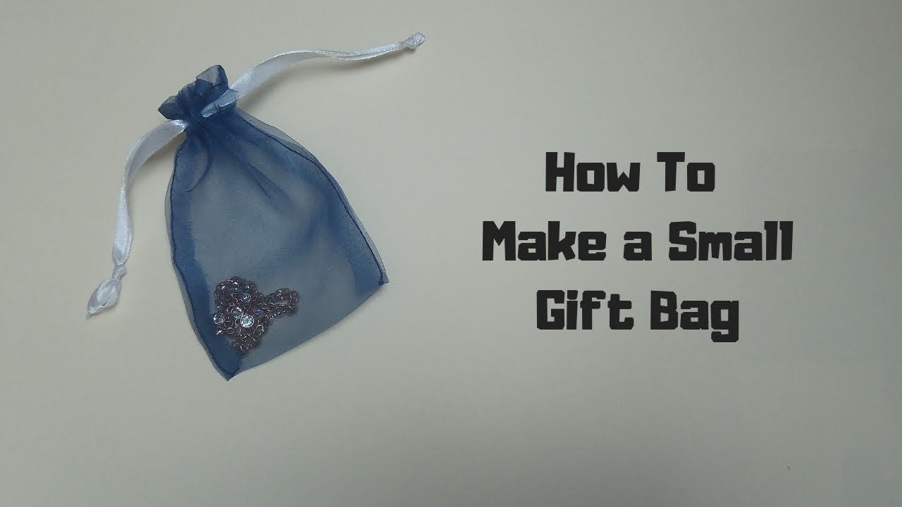 How to Sew a Small Fabric Gift Bag