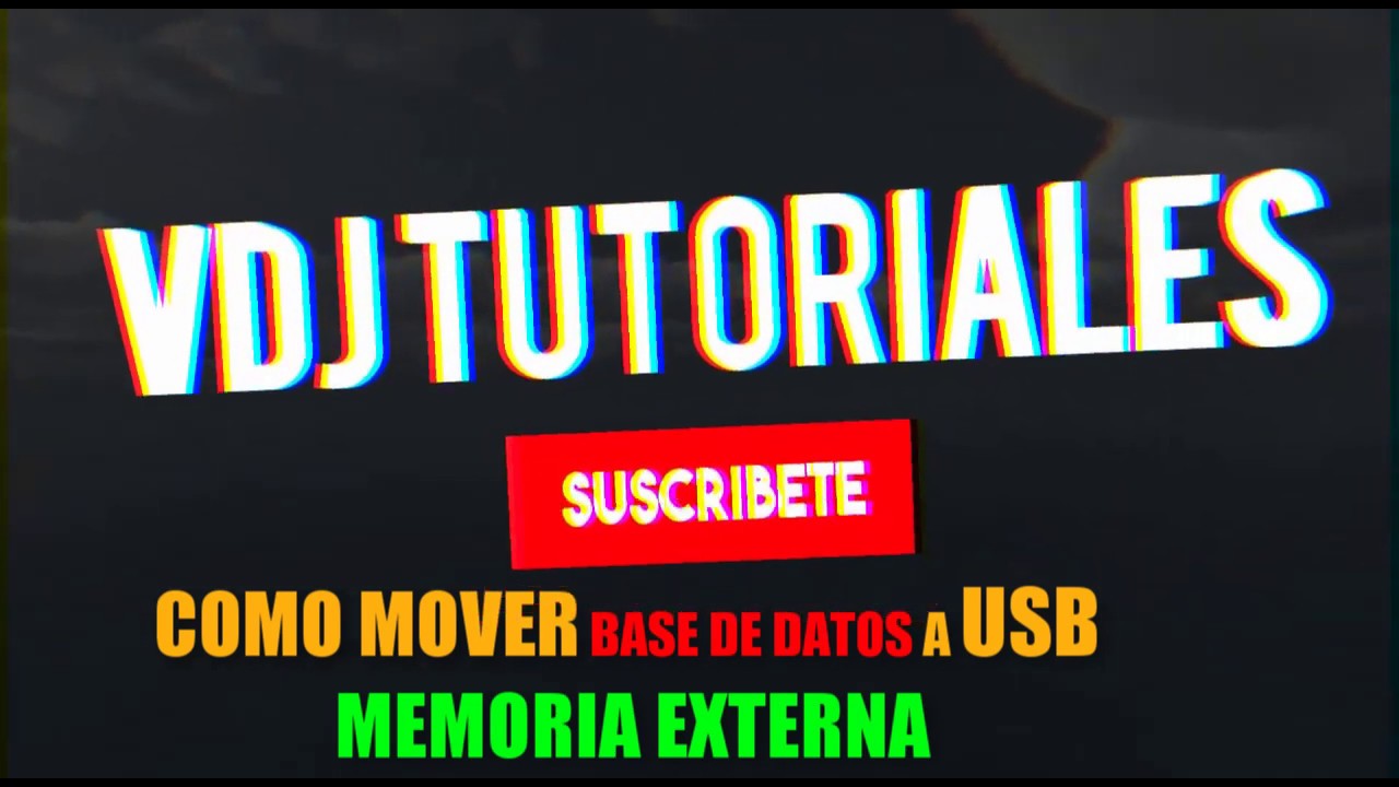 COMO MOVER BASE DE DATOS A MEMORIA EXTERNA / USB VIRTUAL DJ 2020