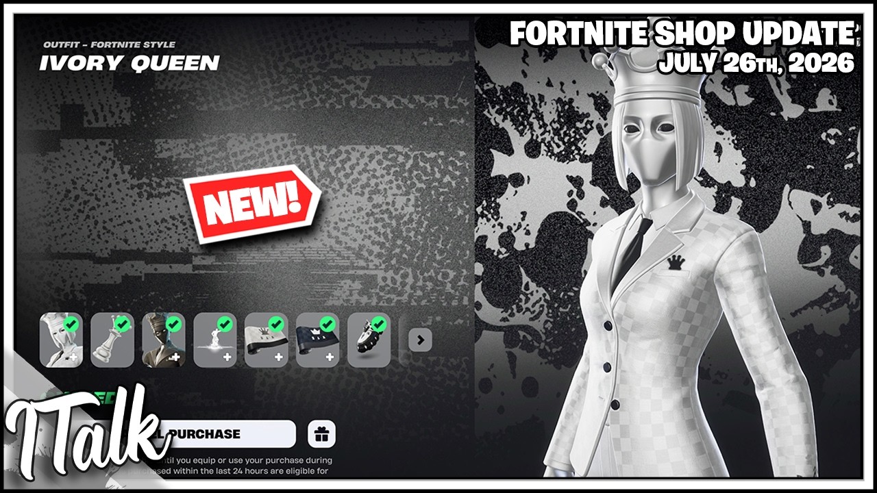 Магазин Fortnite *НОВЫЕ* СКИНЫ ШАХМАТ И ДРУГОЕ! [26 июля 2026 г.] (Fortnite Глава 7)