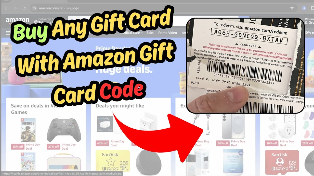 Как купить подарочную карту с помощью подарочной карты Amazon (краткое руководство)