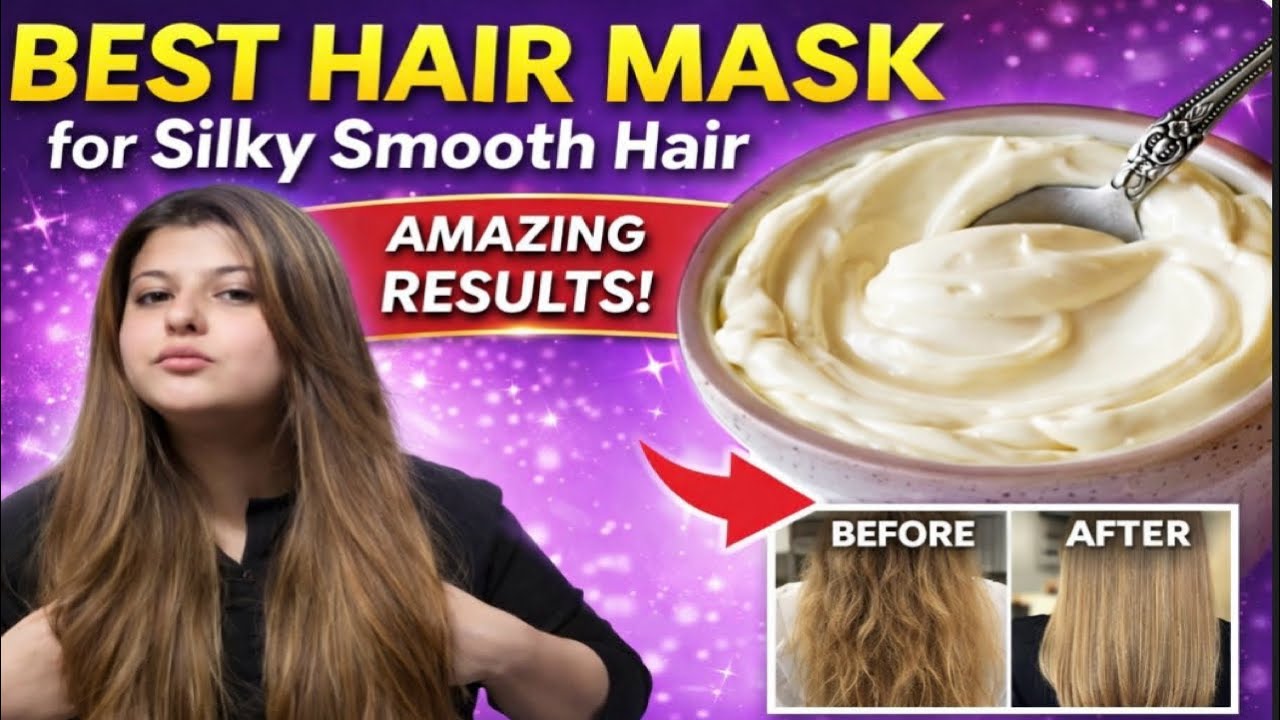 DIY Hair Mask for Silky Smooth Hair at Home | Best Hair Mask for Dry Frizzy Hair Instant
