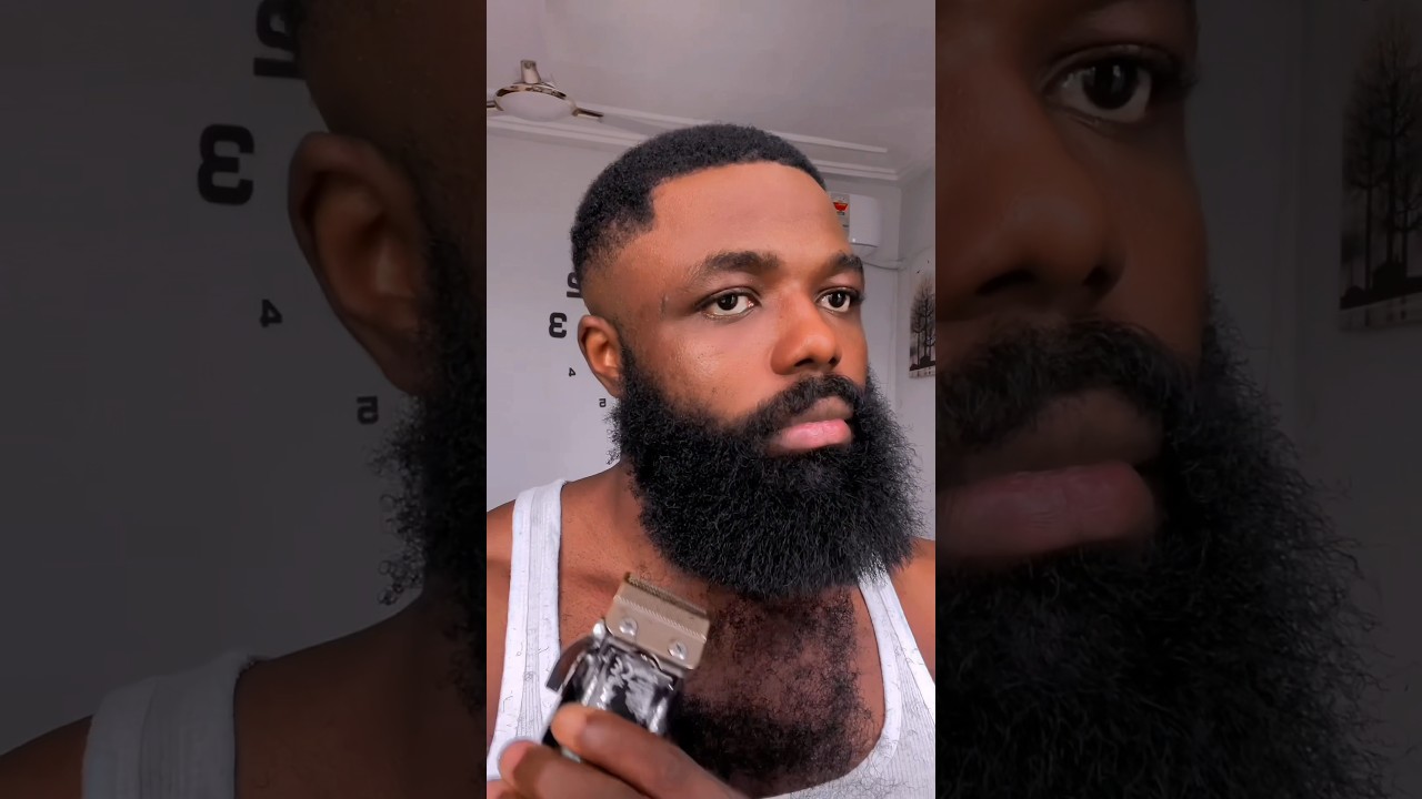 Cutting My Thick Beard Down. Beard Trimming Routine. #beardcare #beardroutine#beardtrimming