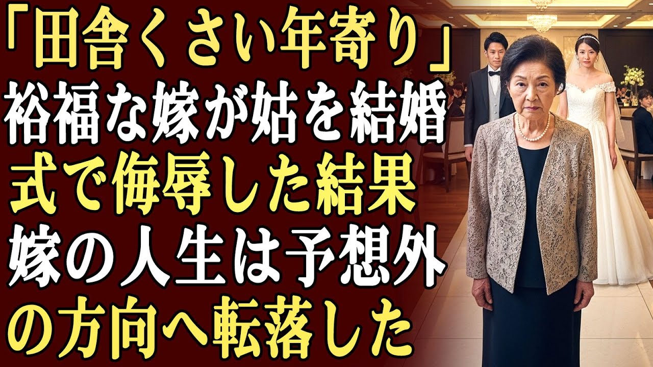 息子と嫁の結婚式で、裕福な嫁は招待客の前で私を「田舎くさい年寄り」と侮辱した。その瞬間、私は彼女に復讐すると決めた——ゆっくりと、しかし確実に苦しませる方法で。