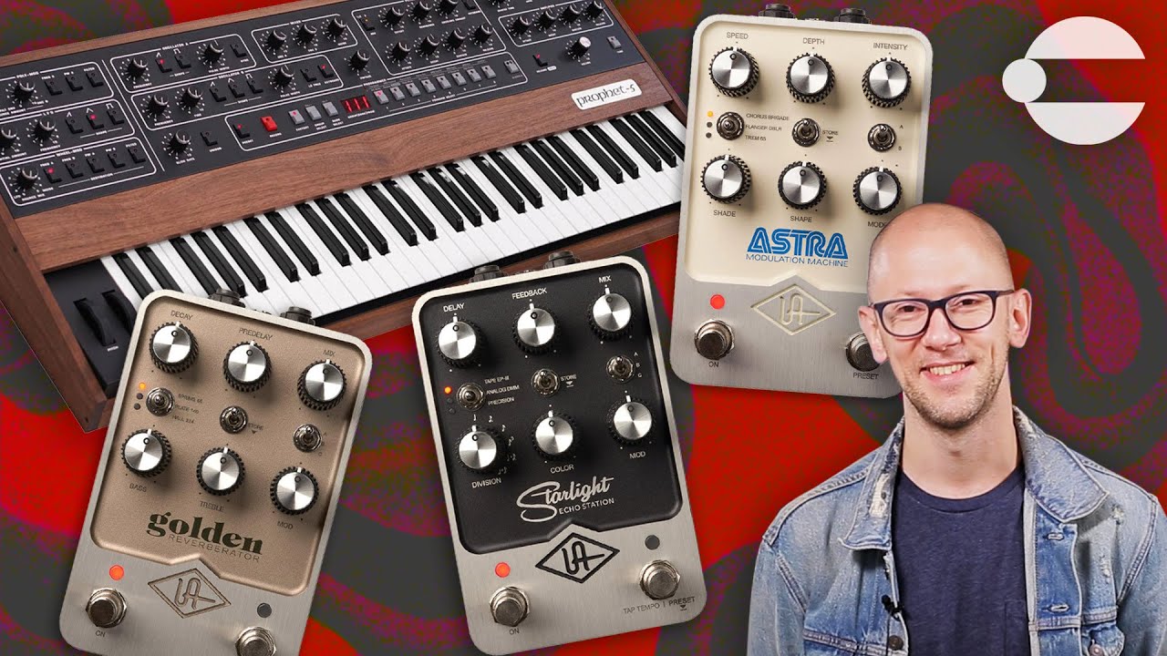 UAFX Pedals + Prophet-5 Synth (Starlight Echo, Golden Reverberator & Astra Modulation Machine)