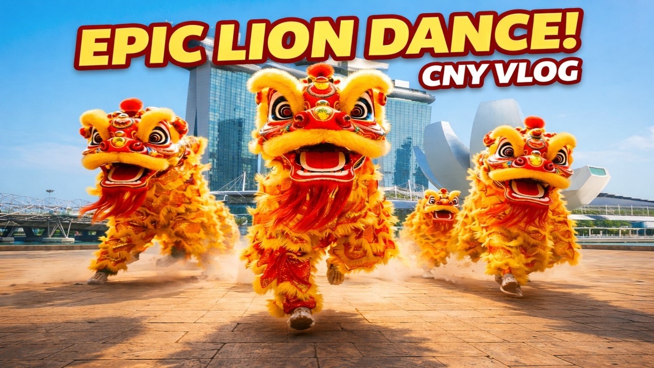 Gong Xi Fa Cai! 🧧 2026 Singapore CNY | Chasing Fortune with Acrobatic Lions 🦁✨