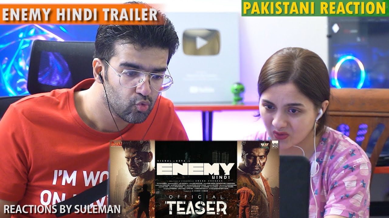 Pakistani Couple Reacts To Enemy - Hindi Official Teaser | Vishal, Arya ,Prakash Raj
