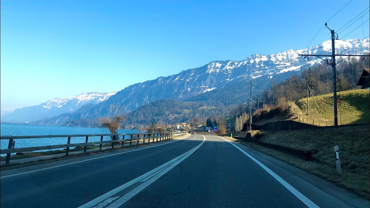 Switzerland 🇨🇭 Driving From Spiez To Därligen 🚗