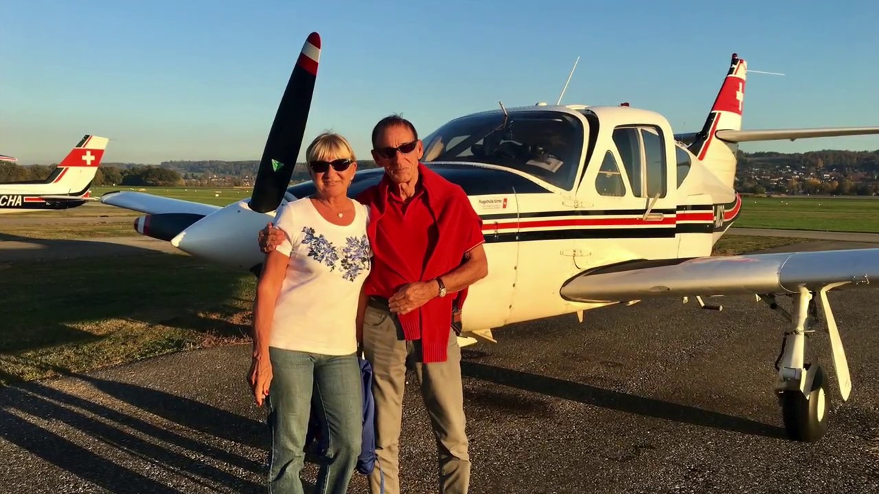 Rockwell Commander 114 HB-NCS Swiss Alps, Matterhorn, Aletsch